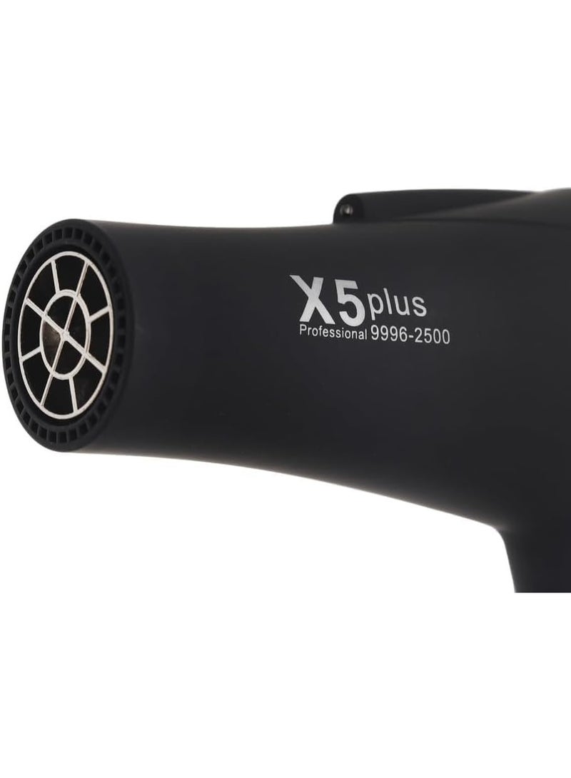 موهير مجفف الشعر الاحترافي X5 Plus للنساء، بقوة 2500 واط، سرعتان، هواء ساخن وبارد مع زر الهواء البارد، فوهة مركزة لتصفيف سريع في المنزل - Image 3